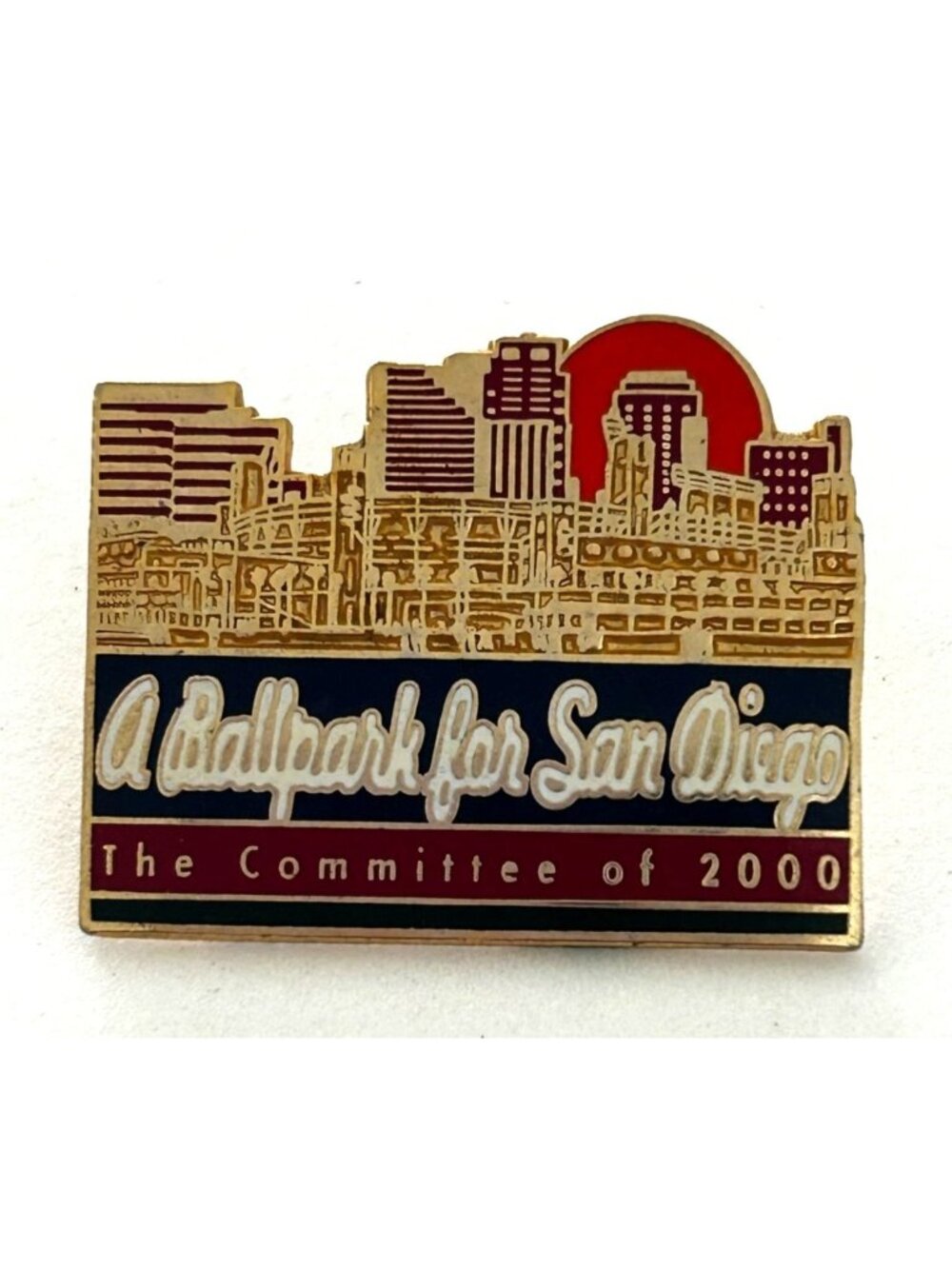 Vintage A Ballpark For San Diego Padres 2000 Y2K Lapel Pin Skyline